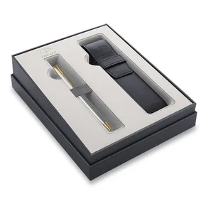 Parker Sonnet Stainless Steel GT kuličková tužka, dárková sada s pouzdrem
